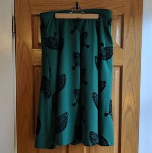 Modcloth - B Jones circle skirt fan print